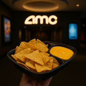 Cinematic Celebration: Theatre rental + Chicken Stuffed Nachos  for 15 Guests