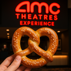 Red Carpet Experience: Theatre rental + Regular Traditional Popcorn & Bavarian Legend Pretzel & ICEE w/Blueberry Burstie  for 15 Guests