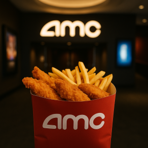 Opening Night Bundle: Theatre rental + Popcorn & Drink Party Pack &  Tenders & Fries Party Pack  for 10 Guests